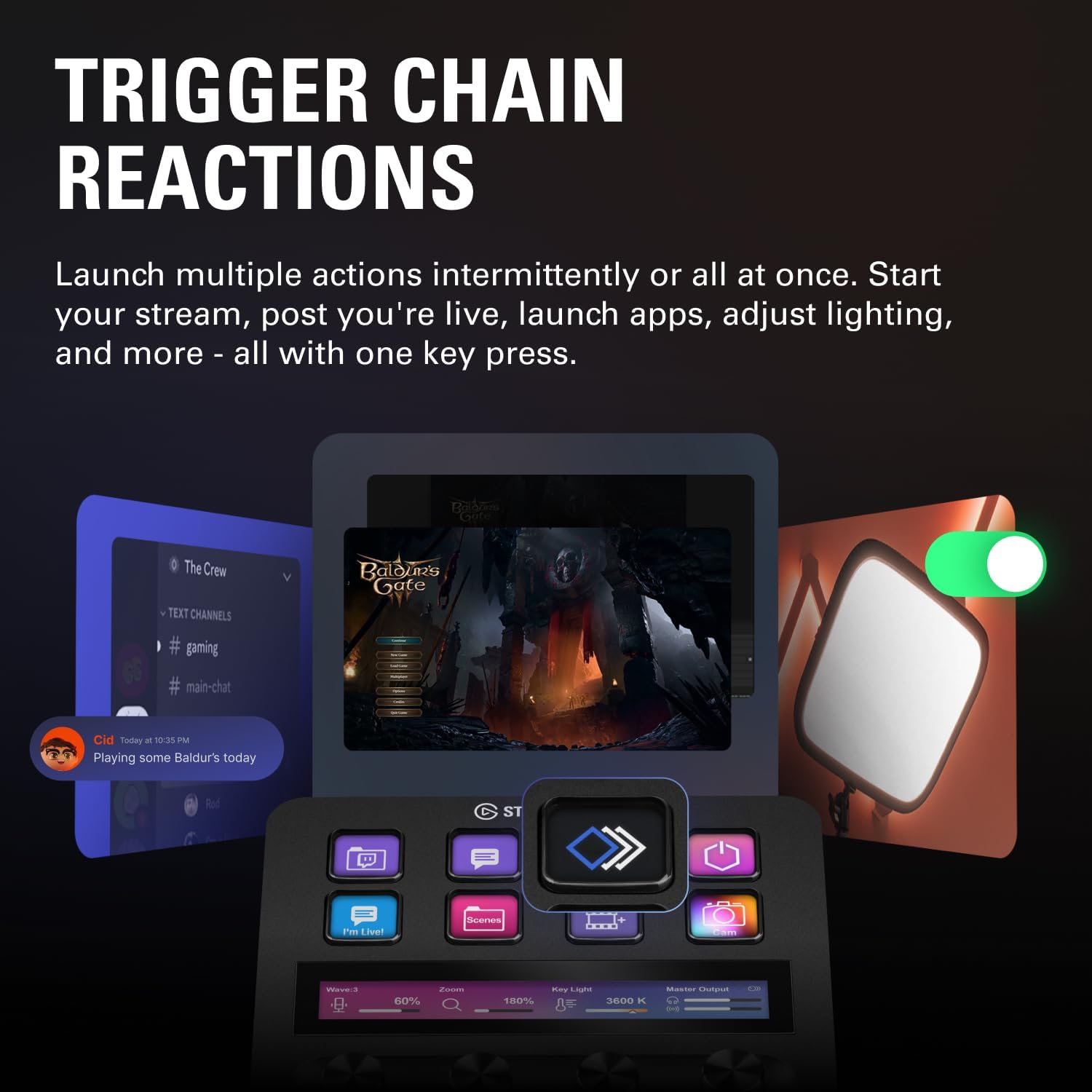 Thumbnail 4 de Elgato Stream Deck +: Audio Mixer, Production Console and Studio Controller for Creators