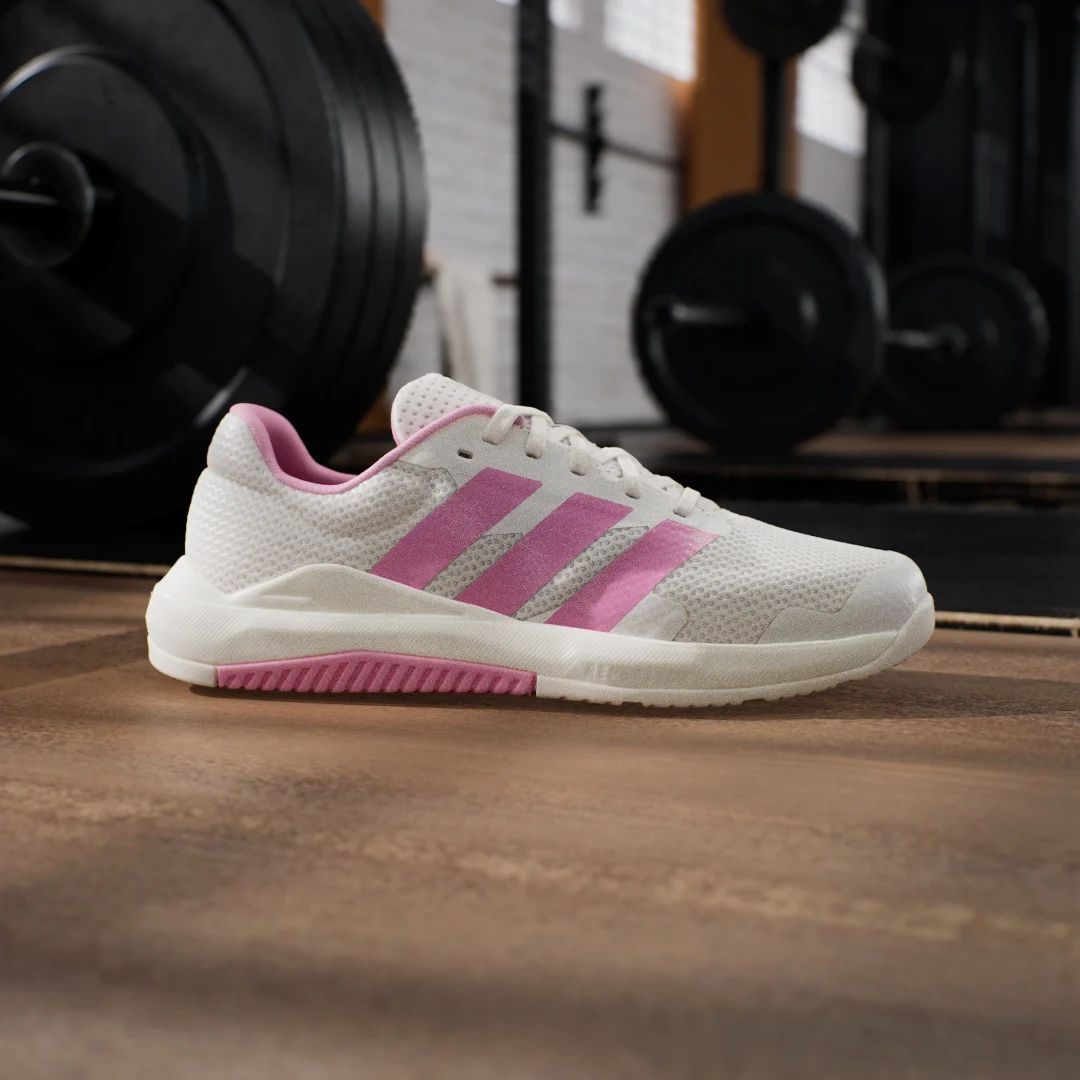 Detalle 2 de Zapatilla de entrenamiento Dropset Base de Adidas — rendimiento y estilo en color Blanco