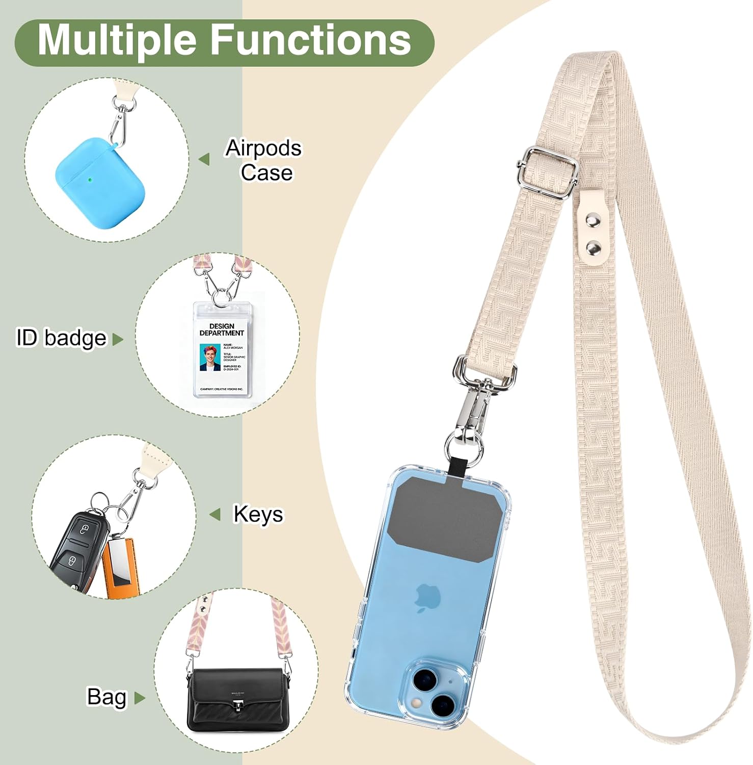 Detalle de KTUEOV Cordon Telephone Portable 44–70 cm