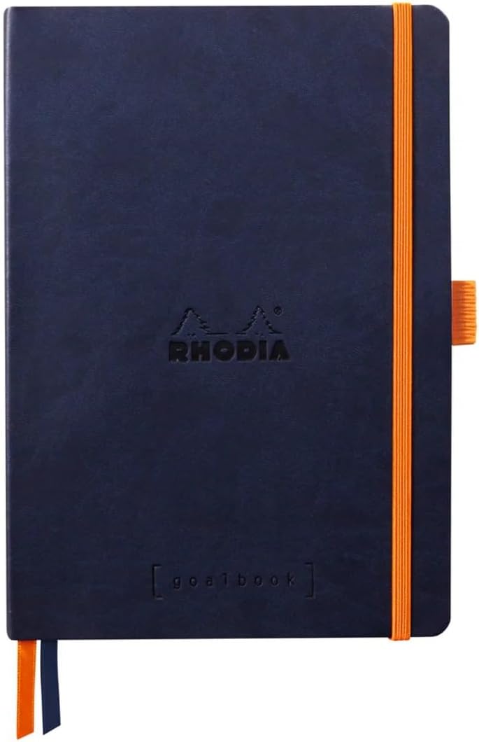 Detalle de RhodiA 117825C Rhodiarama Goalbook souple Aubergine – A5, 240 pages, dot grid, Clairefontaine Ivory