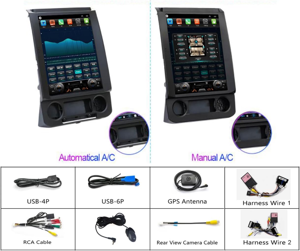 Thumbnail 5 de SSXIE Ford F-150 Radio Upgrade (2015–2018): 12.1" Android Auto/CarPlay Stereo with 8-Core CPU