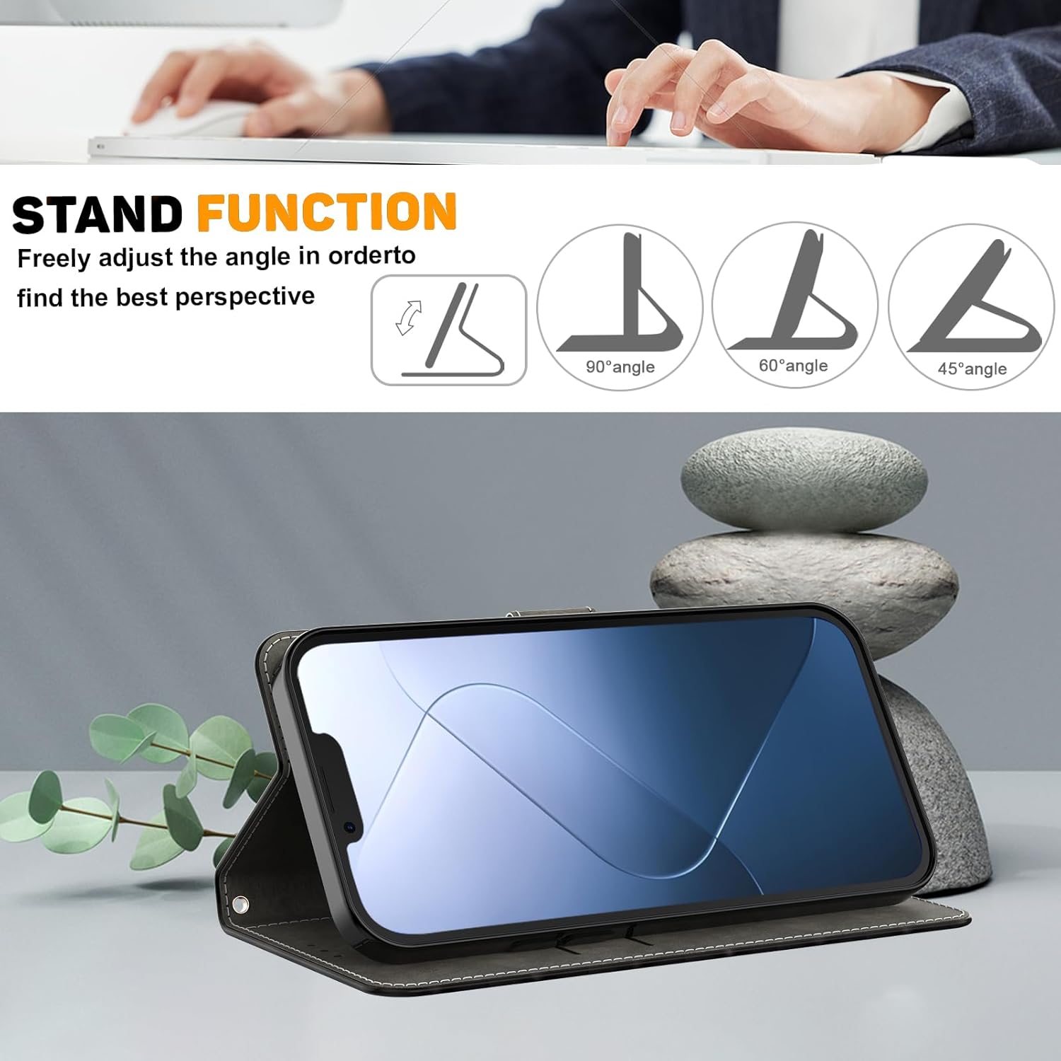 Thumbnail 3 de BOLELAW Wallet Case für Samsung Galaxy A26/A17 – stoßfestes PU-Leder mit Magnetverschluss & Standfunktion