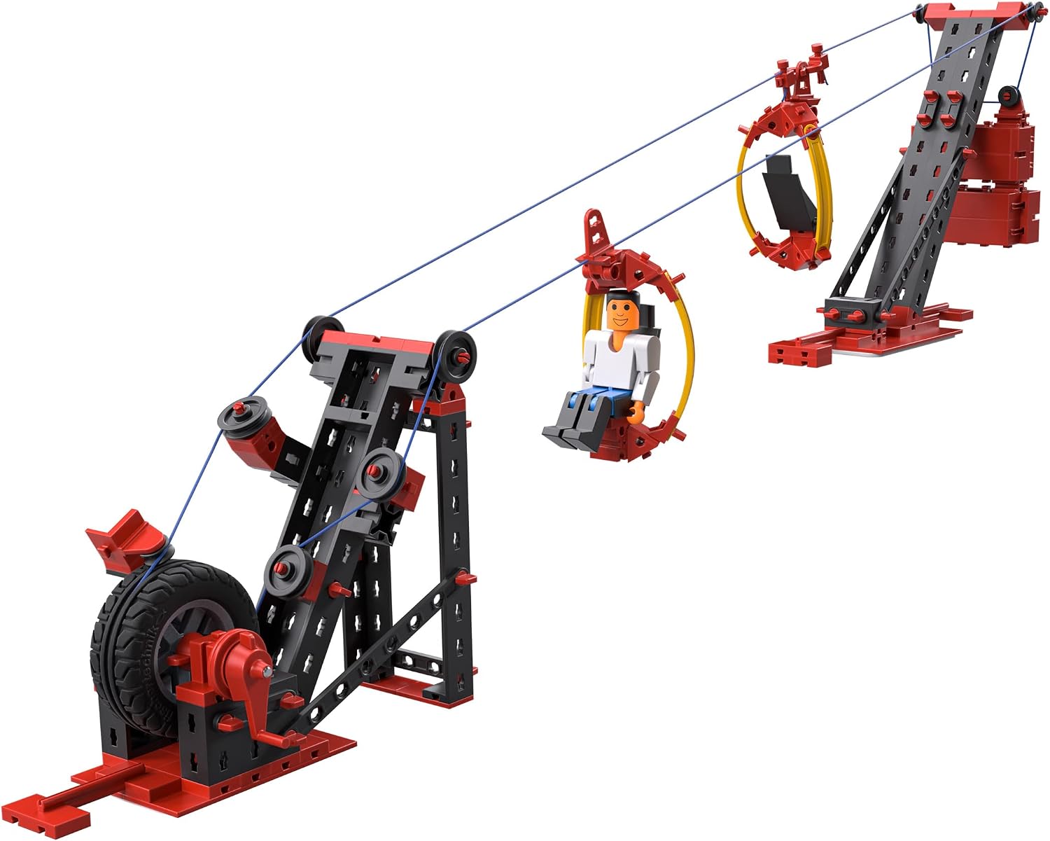 Detalle de fischertechnik ADVANCED 564068 – zestaw kolejki linowej, 3 modele i 6-metrowe kable
