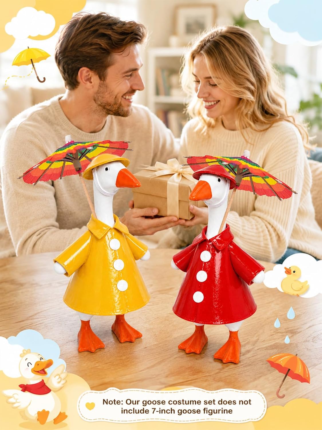 Detalle 2 de Desk Goose Raincoat Outfit, 7-Inch Fit