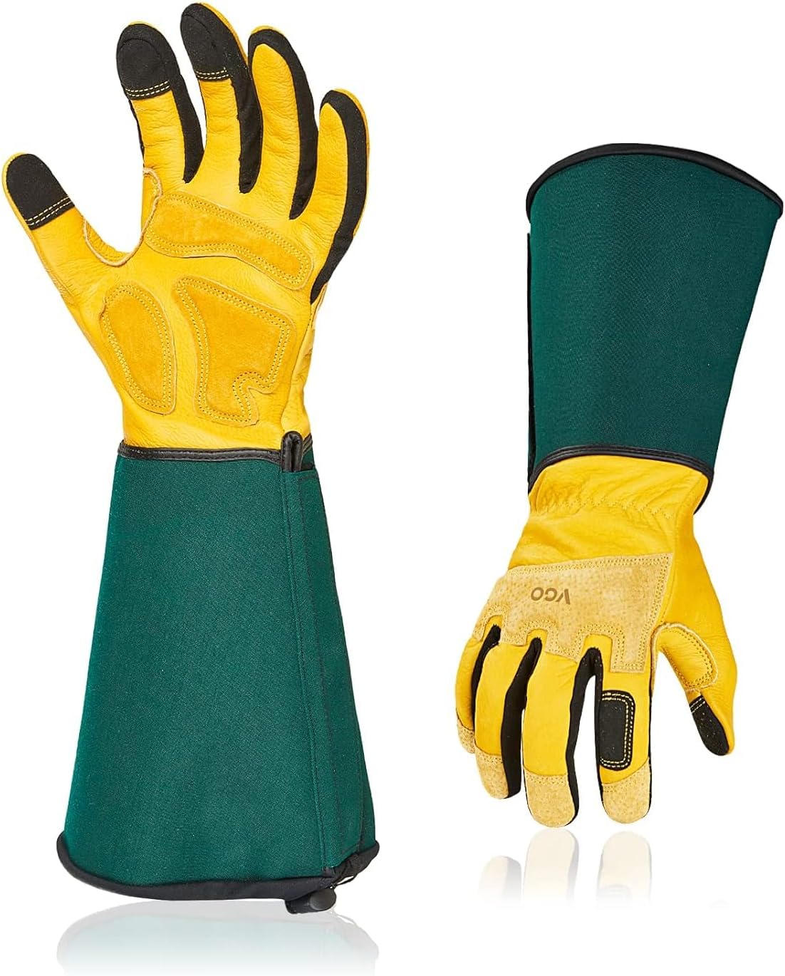 Vgo CA7472 Gants de jardinage cuir anti-épines 6/XS
