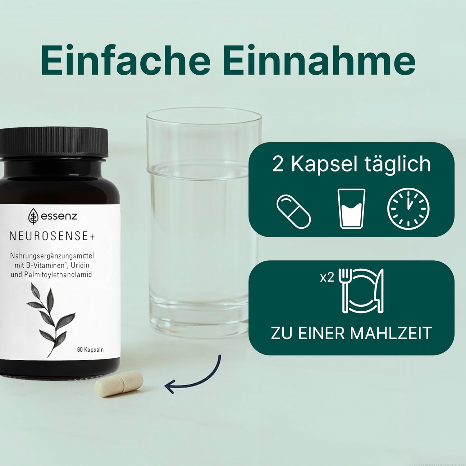 Thumbnail 4 de ESSENZ Neurosense+ 60 Kapseln – Unterstützung für normale Zell- und Nervenfunktion