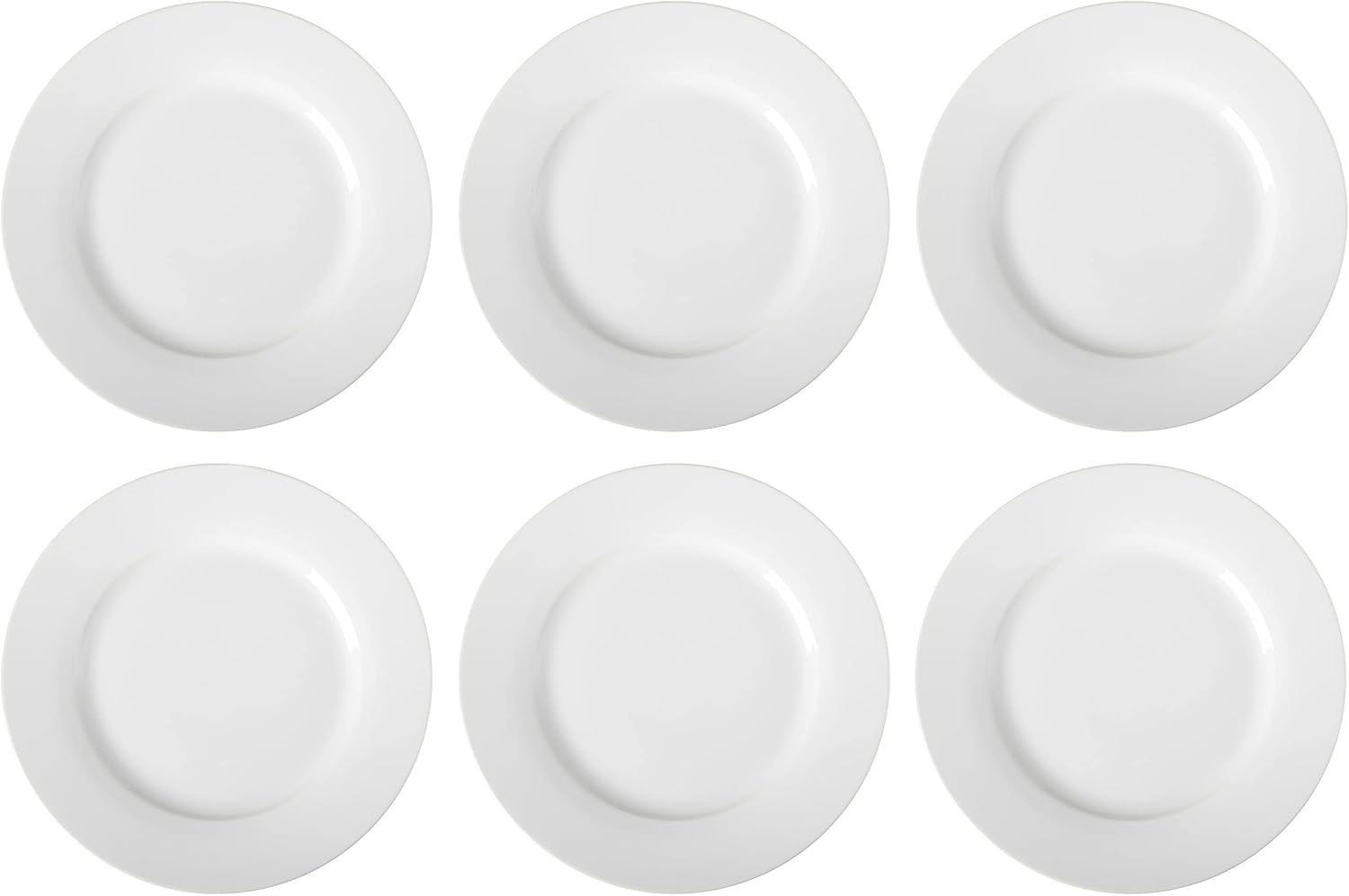 Thumbnail 3 de Amazon Basics Platos Llanos, 6 Unidades, 26.7 cm 🍽