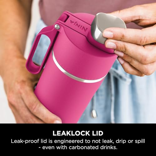 Thumbnail 3 de Ninja Thirsti 530ml Water Bottle with Leak-Proof Lid (Hot Pink) DW1801EUUKBP