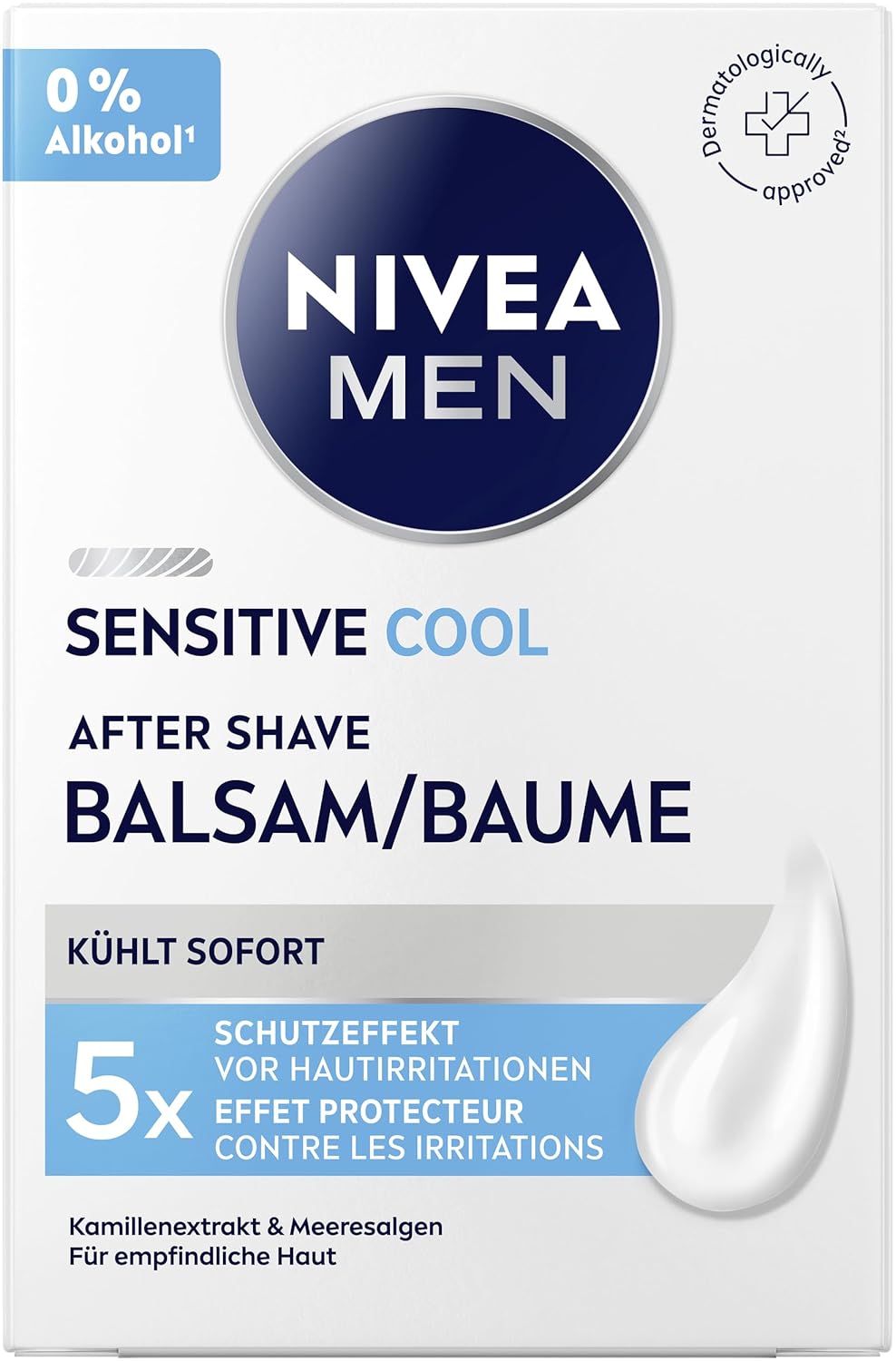 Detalle de NIVEA MEN Sensitive Cool After Shave Balsam – 100 ml