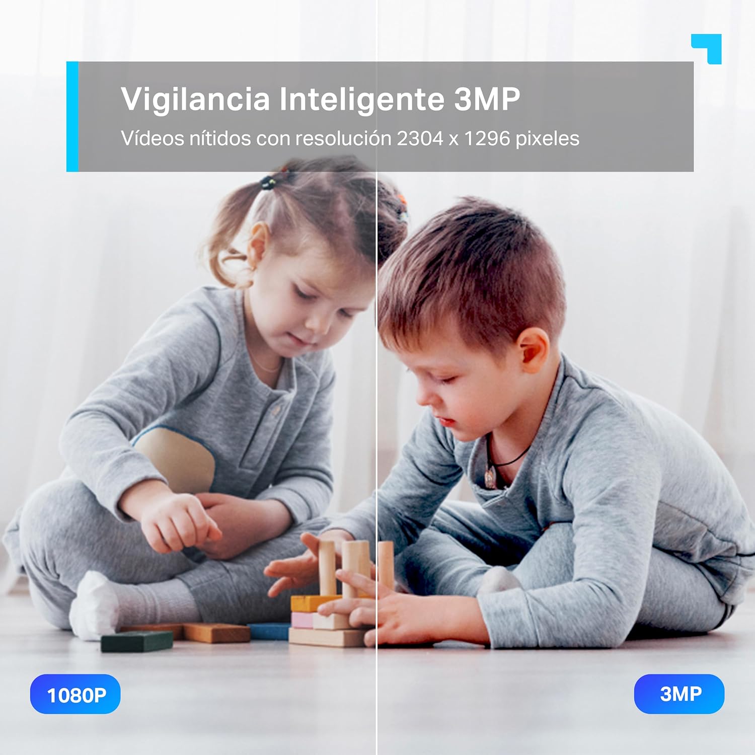 Detalle 2 de Tapo C210 2-Pack — Cámara vigilancia 3 MP, 512 GB