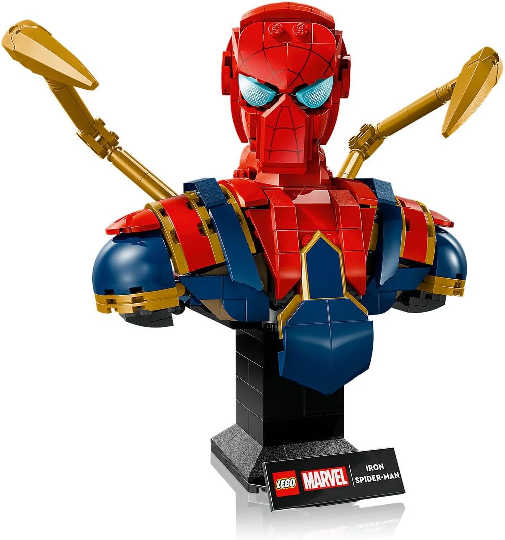 Detalle 2 de LEGO 76326 Busto Iron Spider-Man 1 figura