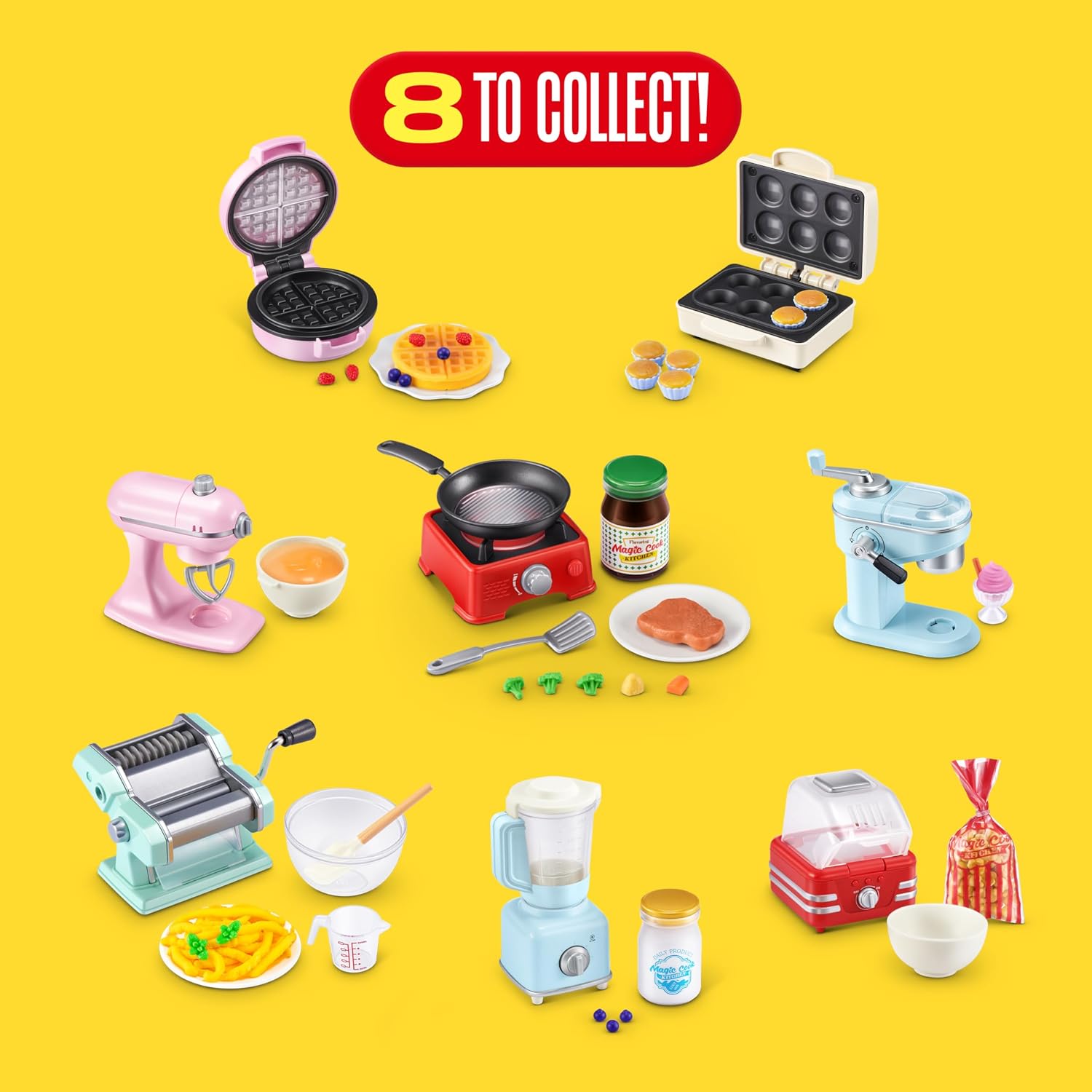 Detalle de Mini Brands Really Works マジッククック キッチンカプセルシリーズ1 カップケーキメーカー&ミキサーセット