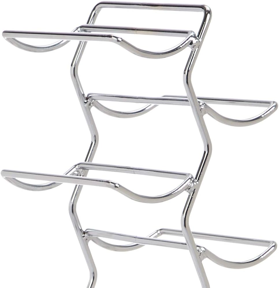 Thumbnail 2 de Amazon Basics Casier à bouteilles Style moderne 12, Chrome – Taille L