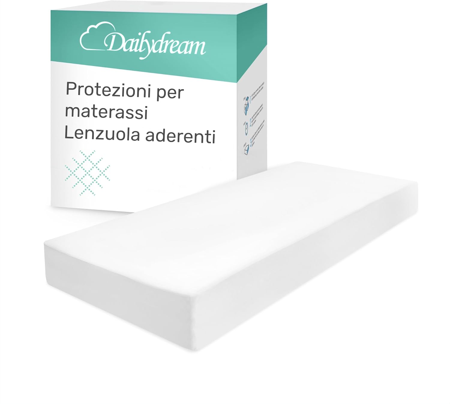 Thumbnail 6 de Dailydream Coprimaterasso impermeabile 200 x 200 cm, bianco — traspirante e certificato Oeko-Tex 100