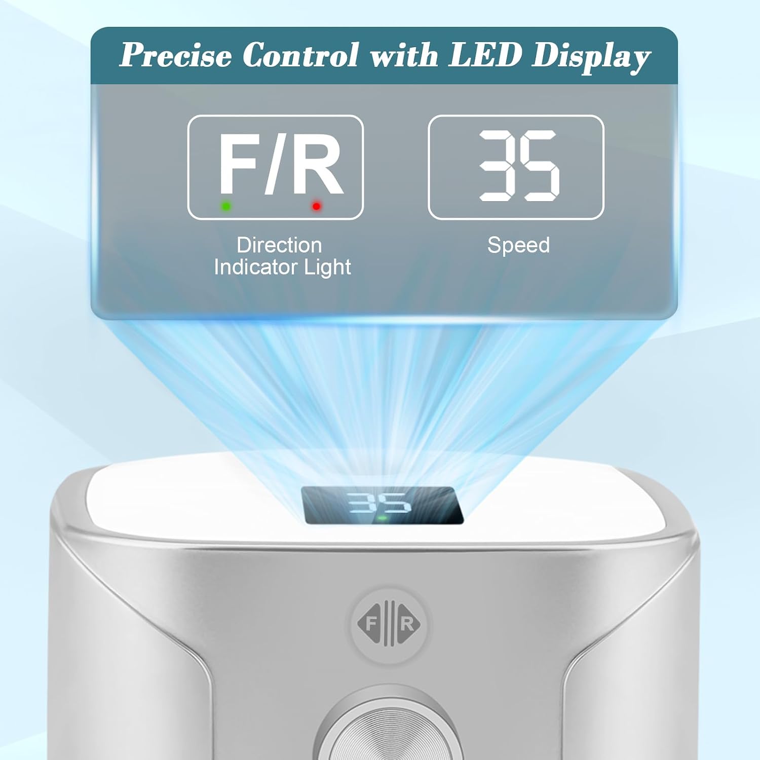 Thumbnail 1 de Kredioo Nagelfräser für Gel- und Acrylnägel – 35000 U/min, LED-Display, 11 Bits, 2-in-1 Touch, Silber