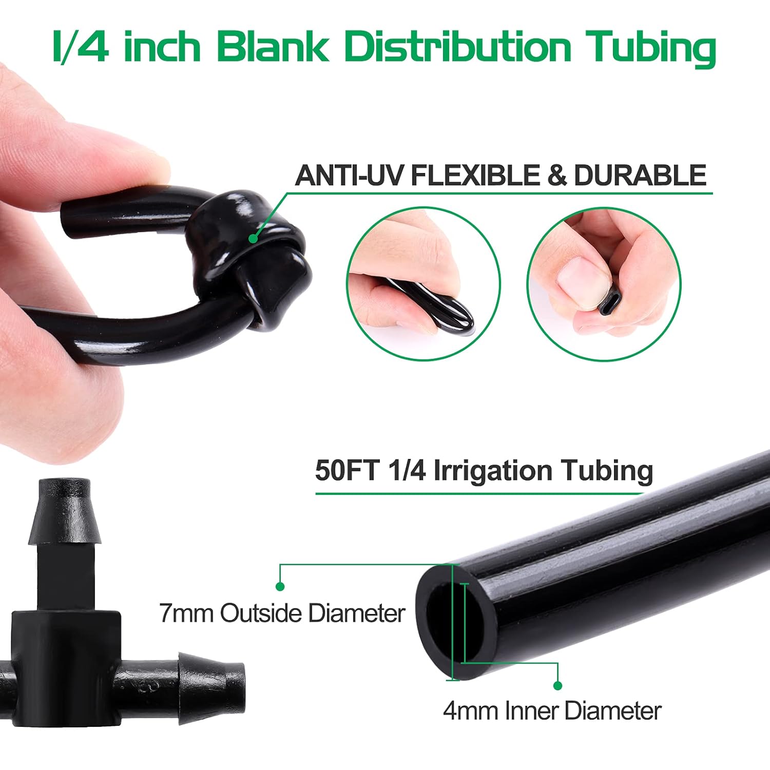 Thumbnail 3 de MIXC 15M Drip Irrigation System Kit — Easy Setup, Water-Saving Auto-Option with Adjustable Sprinklers