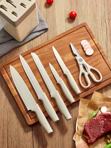 Thumbnail 7 de Yabano Juego de cuchillos 7 piezas con bloque 🔪