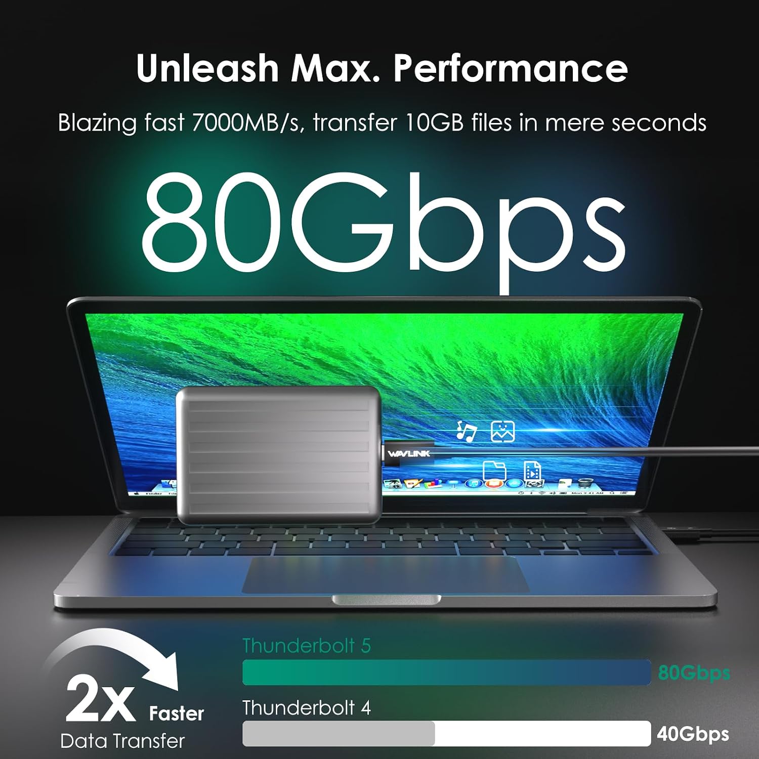 Thumbnail 4 de WAVLINK Thunderbolt 5 120 Gbps 240W