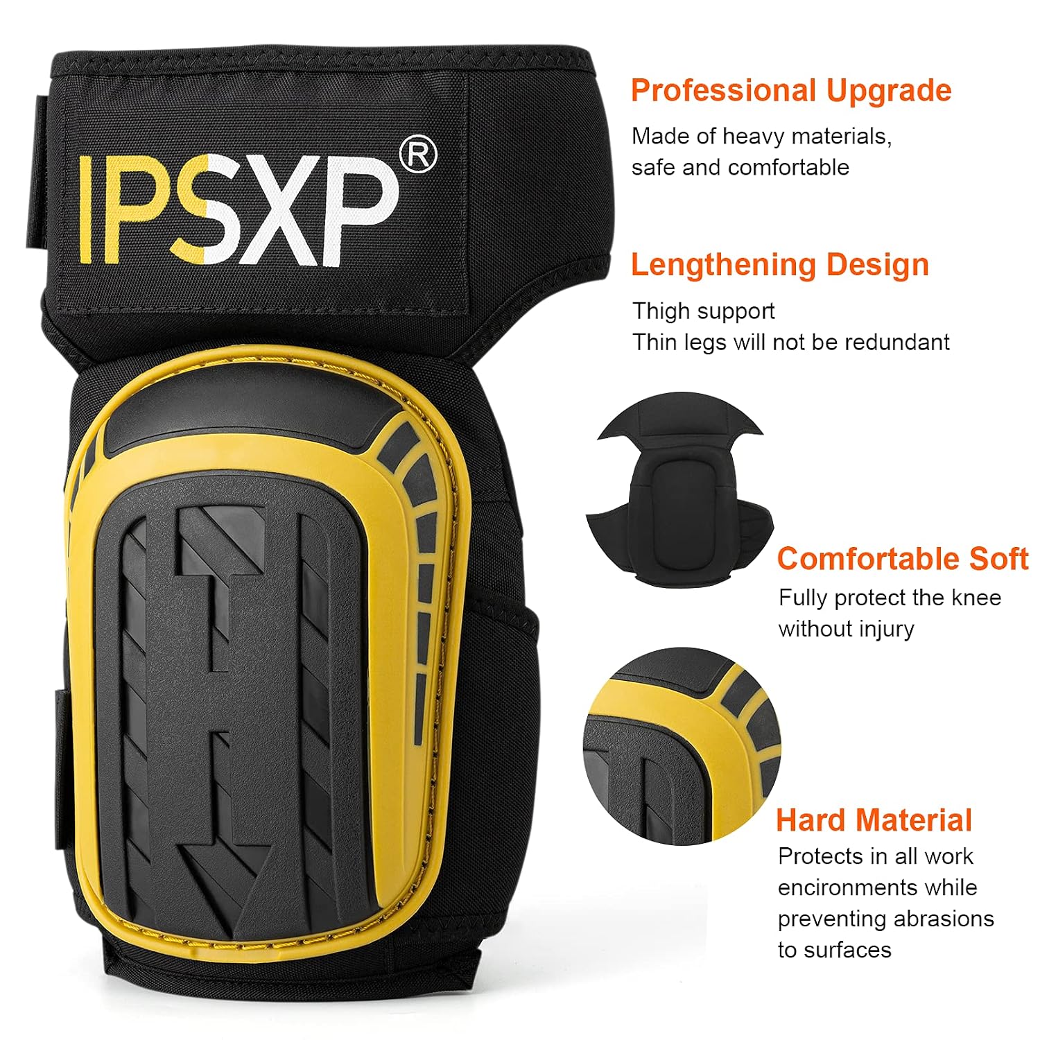 Detalle 2 de IPSXP Professional Knee Pads with Double Gel Cushion