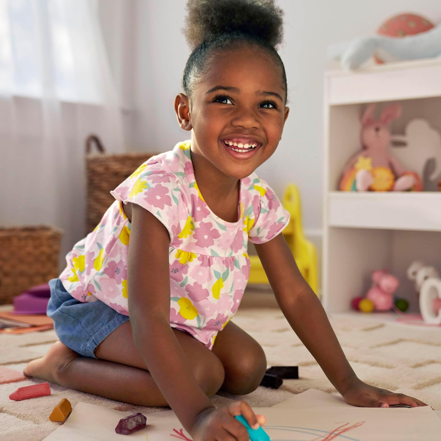 Detalle de Simple Joys by Carter’s Baby Girls' 3-Piece Playwear Set
