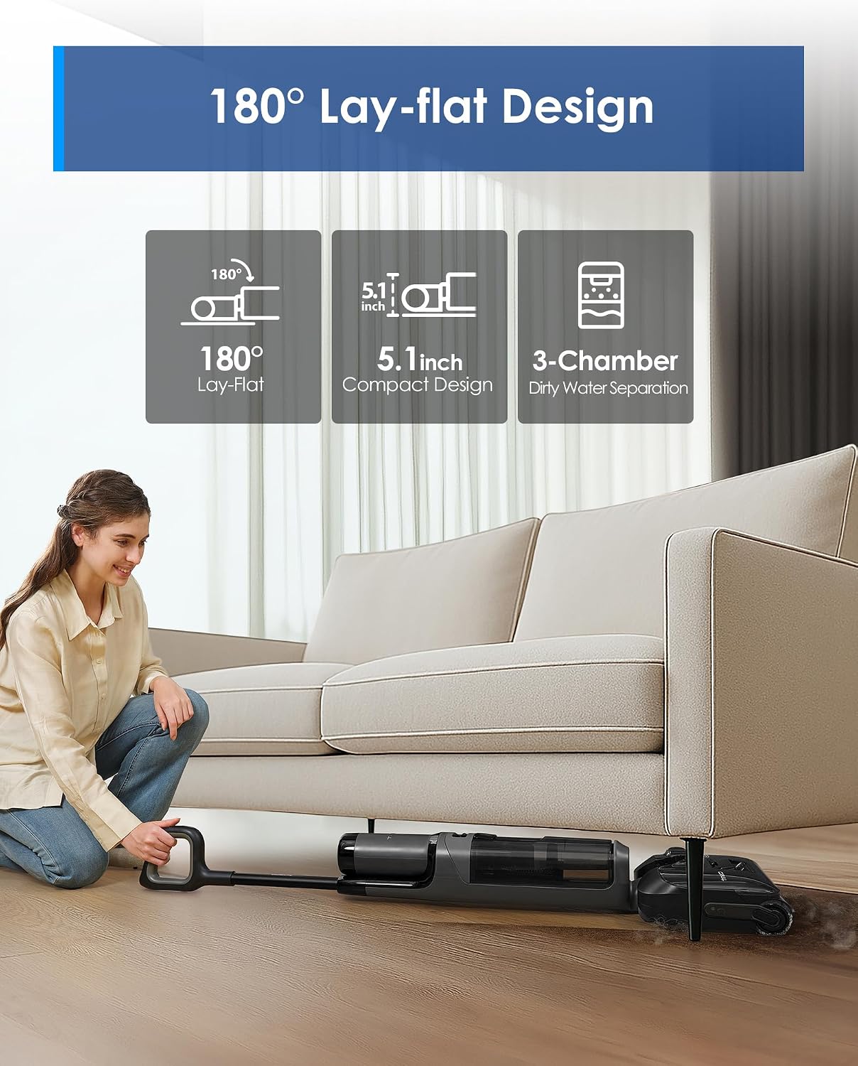 Detalle 2 de Tineco Floor ONE i6 20kpa Wet Dry vacuum