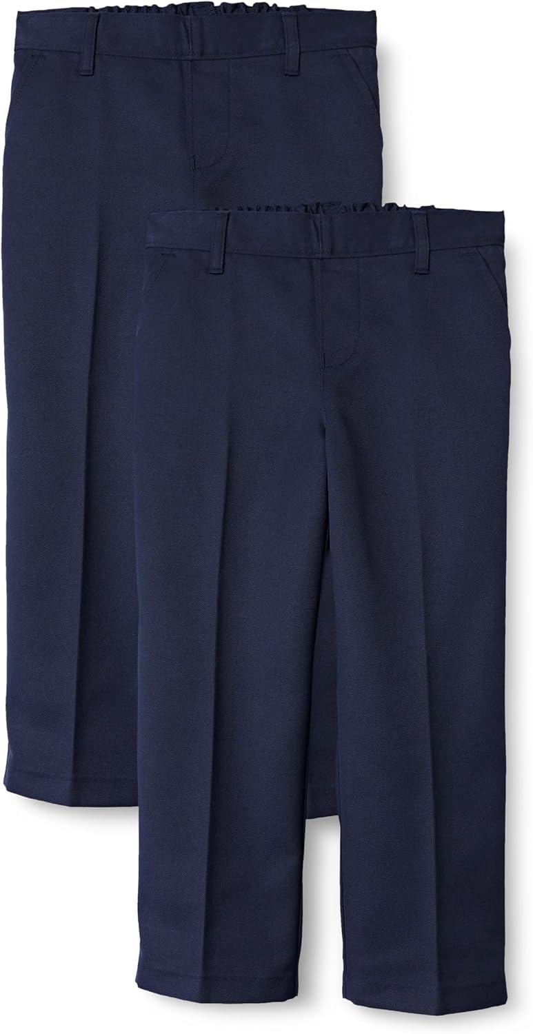 Detalle de Amazon Essentials Boys' School Uniform Trousers, Pack of 2 (Navy, 11-12 Years)
