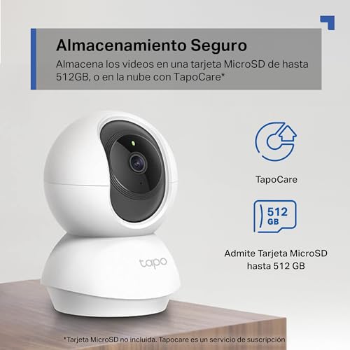 Thumbnail 6 de Tapo C21A: cámara interior 2K 3MP con visión 360° y notificaciones en tiempo real