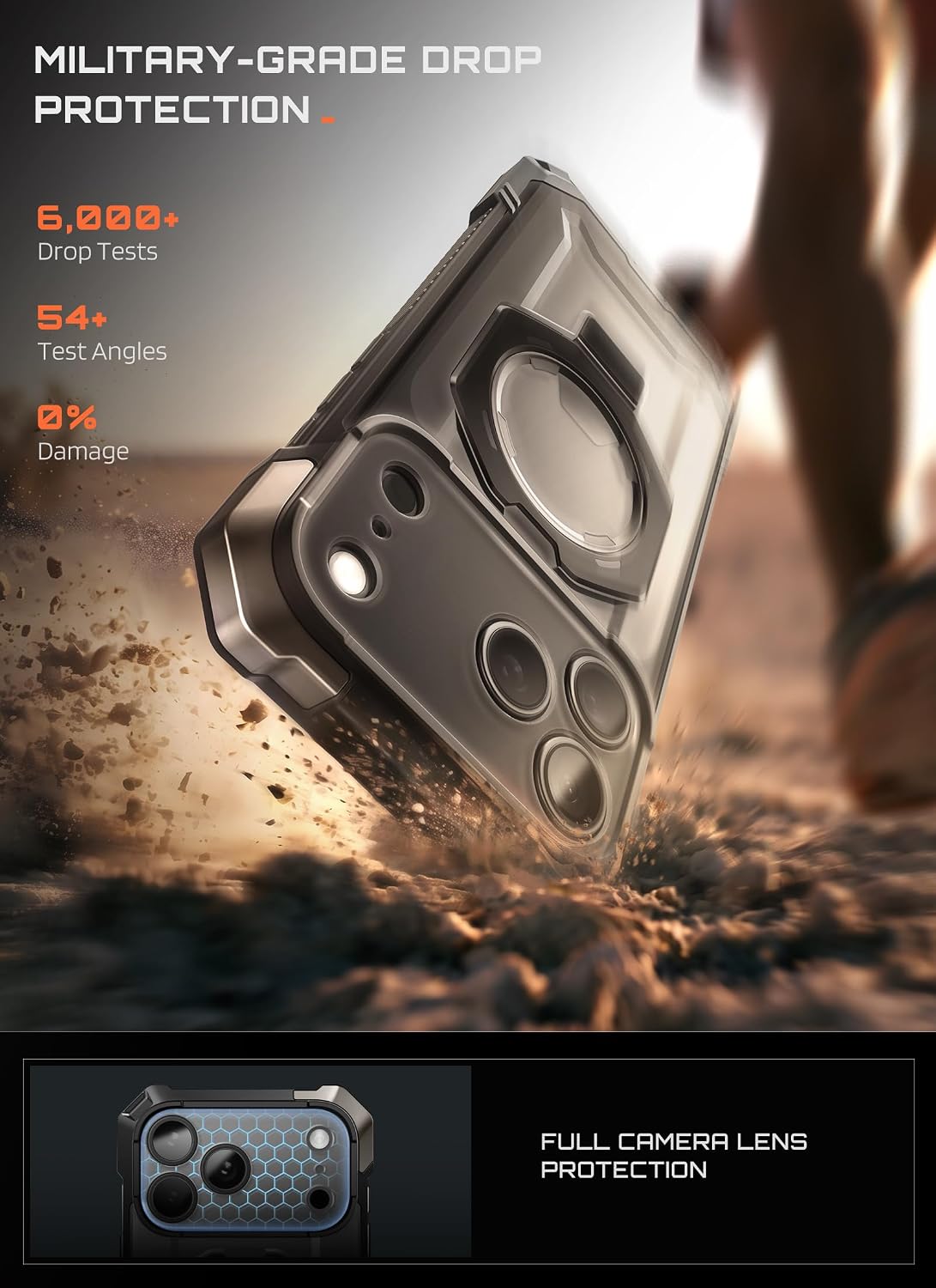 Detalle de SUPCASE Unicorn Beetle Grip iPhone 17 Pro