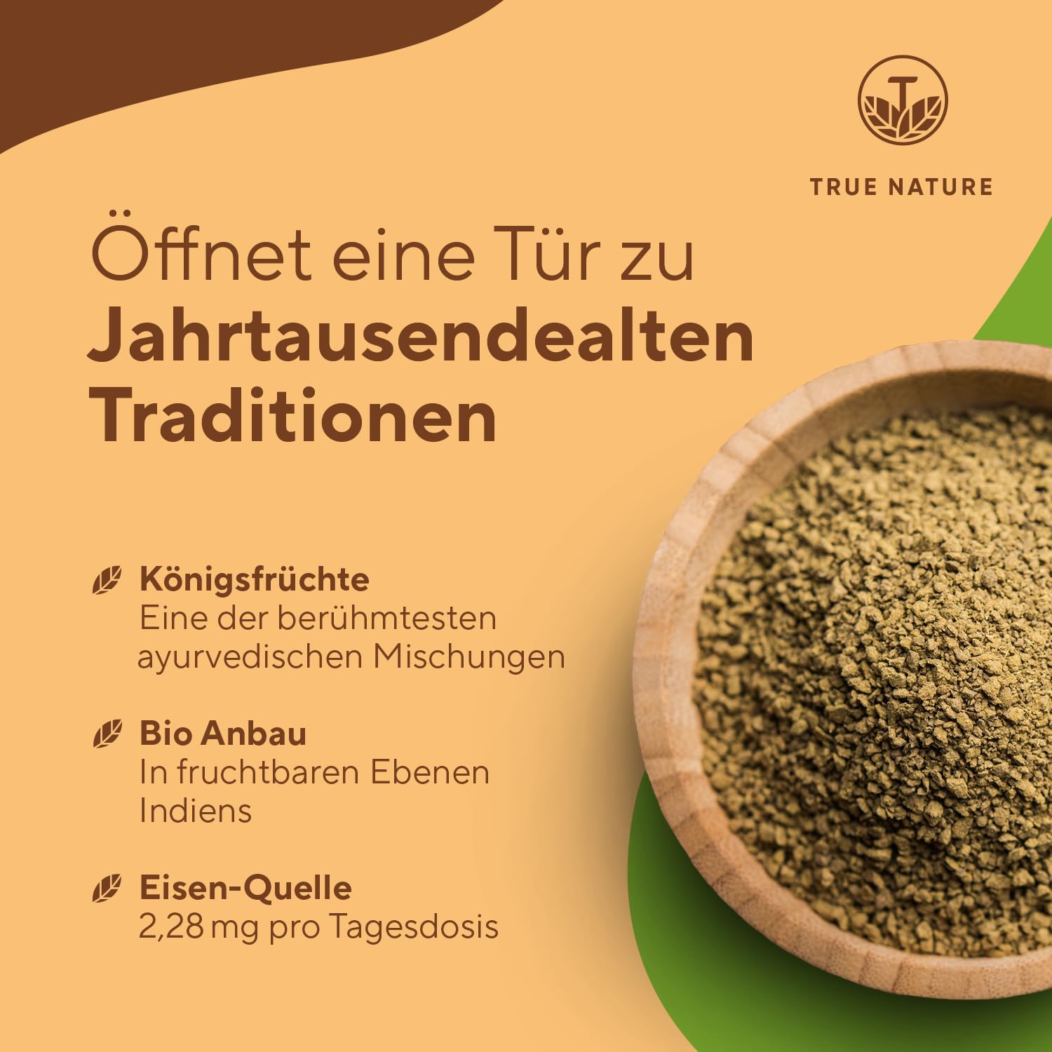 Detalle de TRUE NATURE Bio Triphala 360 Kapseln 2.000mg 💊