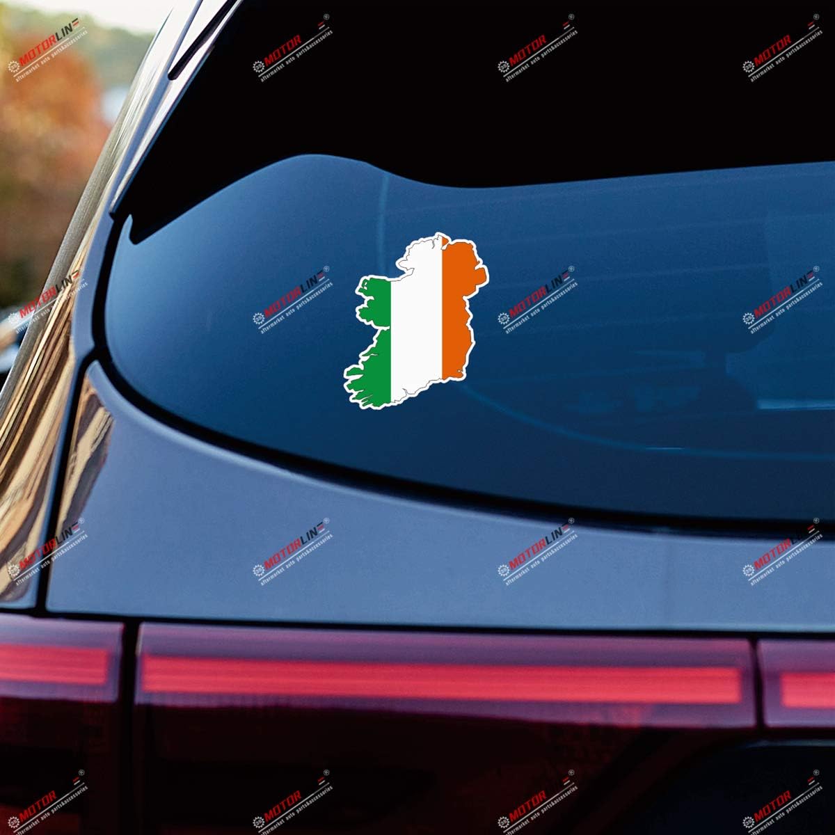 Thumbnail 1 de Irish Flag Map Vinyl Decal, 4 Inches