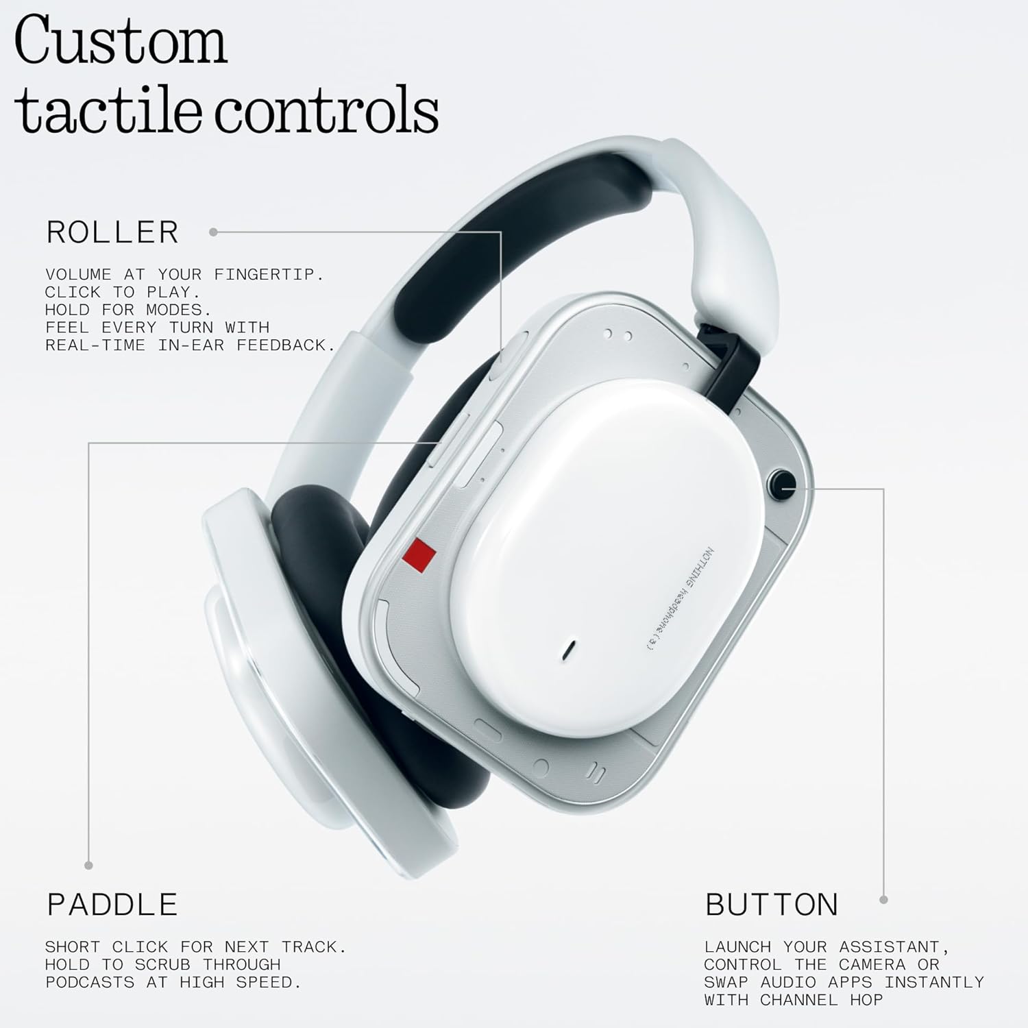 Thumbnail 4 de Nothing Headphone (a) 2026: Adaptive ANC Over-Ear Headphones with LDAC and 135-Hour Battery