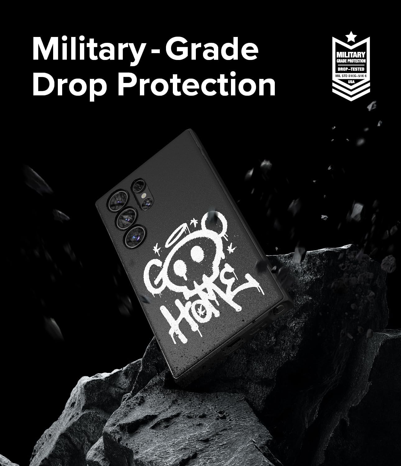 Thumbnail 6 de Ringke Onyx Design Case for Samsung Galaxy S24 Ultra (2024) – Graffiti TPU Cover with Non-Slip Grip