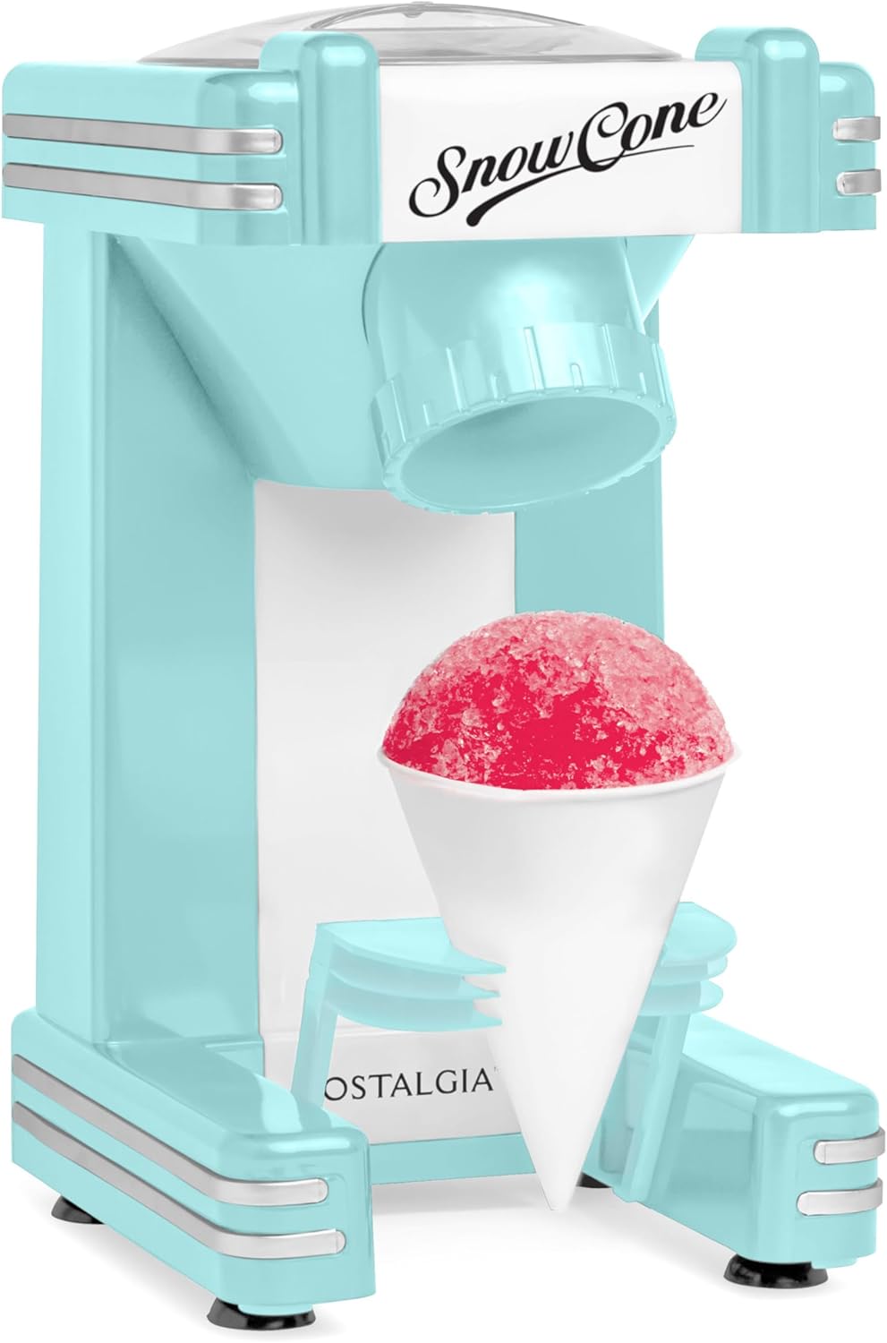 Thumbnail 6 de Nostalgia Snow Cone Shaved Ice Machine (Retro Red) - Makes 20 Icy Treats