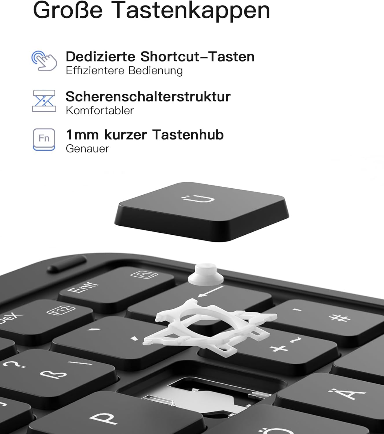Thumbnail 4 de Inateck Hülle mit Tastatur für Galaxy Tab S10 FE