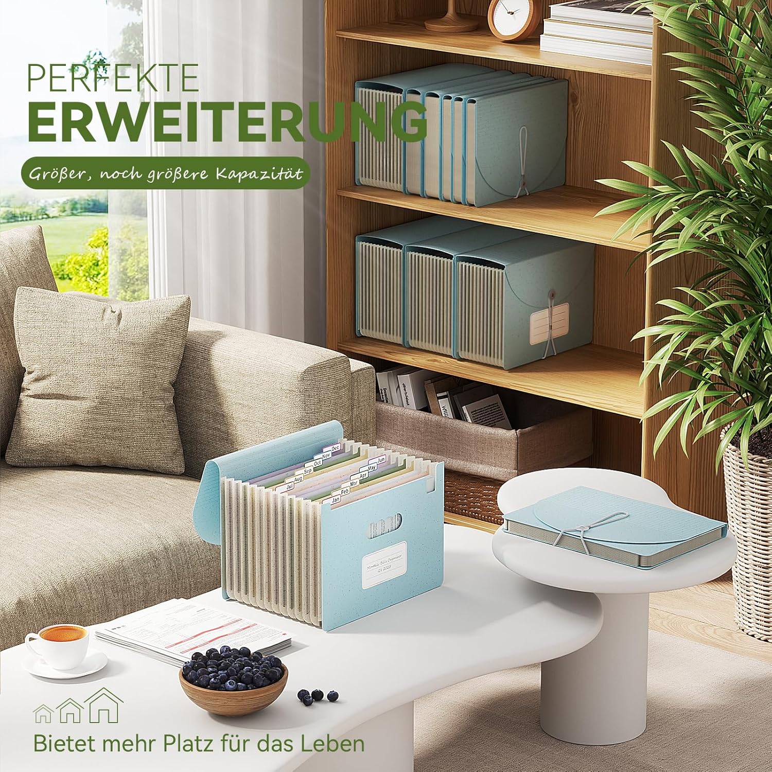 Thumbnail 3 de EcoStash Dokumentenmappe A4 12 Fächer