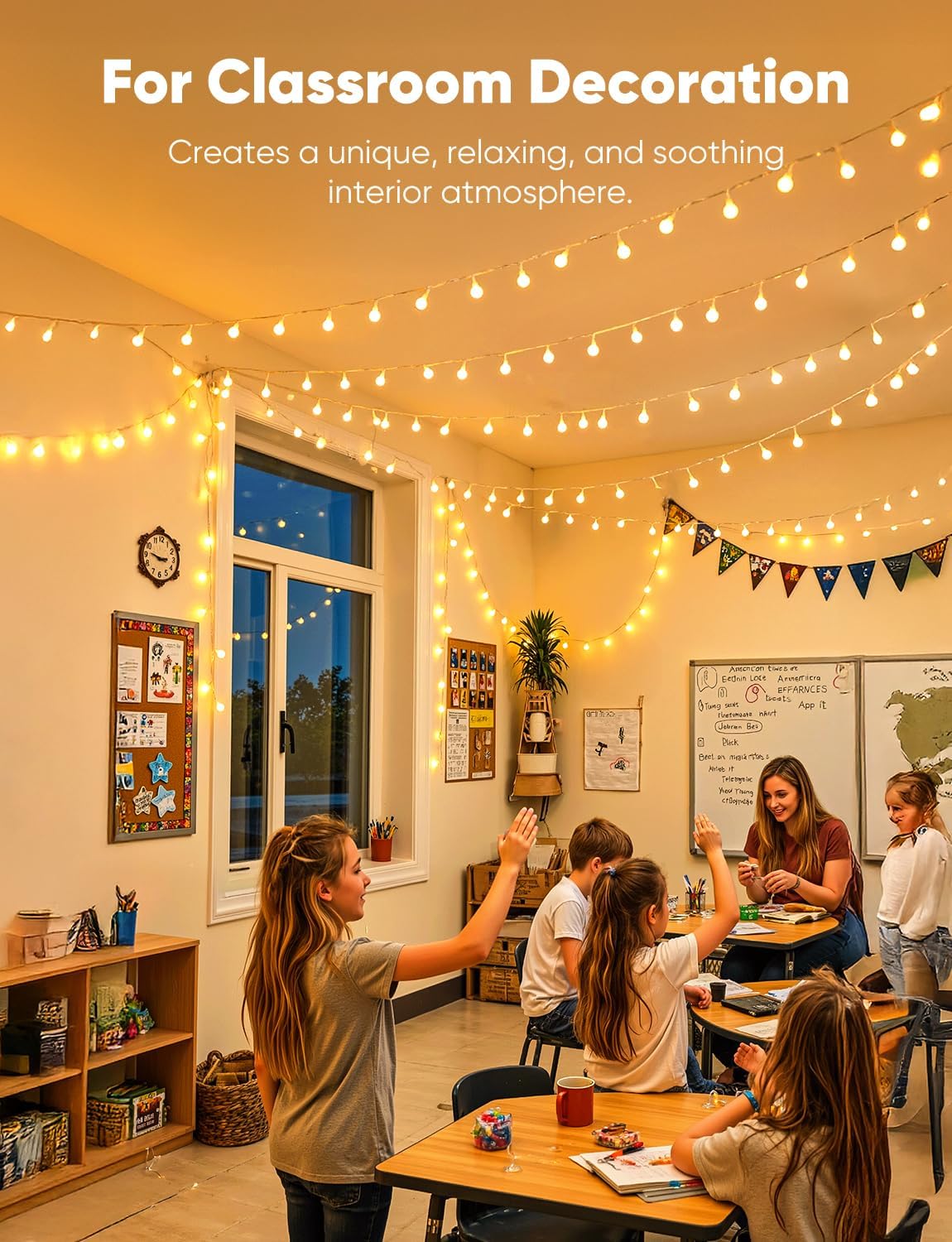 Detalle 1 de Minetom Globe String Lights 66 Feet