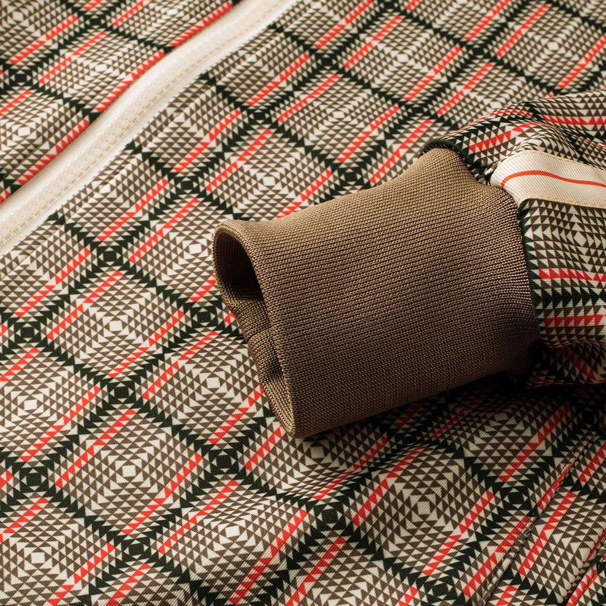 Detalle de W JIANWANG Herren-Trainingsanzug mit durchgehendem Reißverschluss und Kapuze (Jacke + Hose)