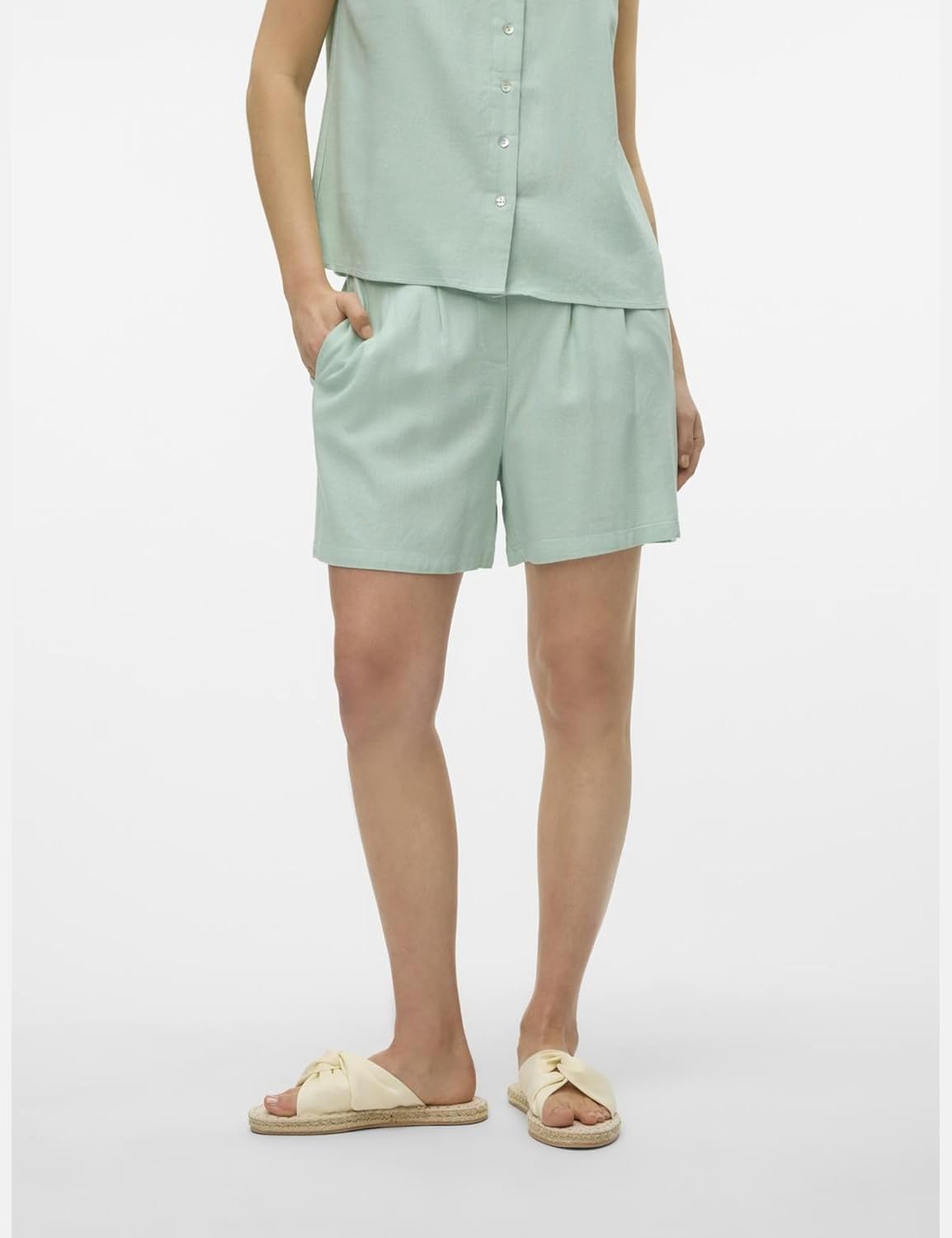 Detalle de VERO MODA VMJESMILO Shorts – Short, Breezy Summer Shorts