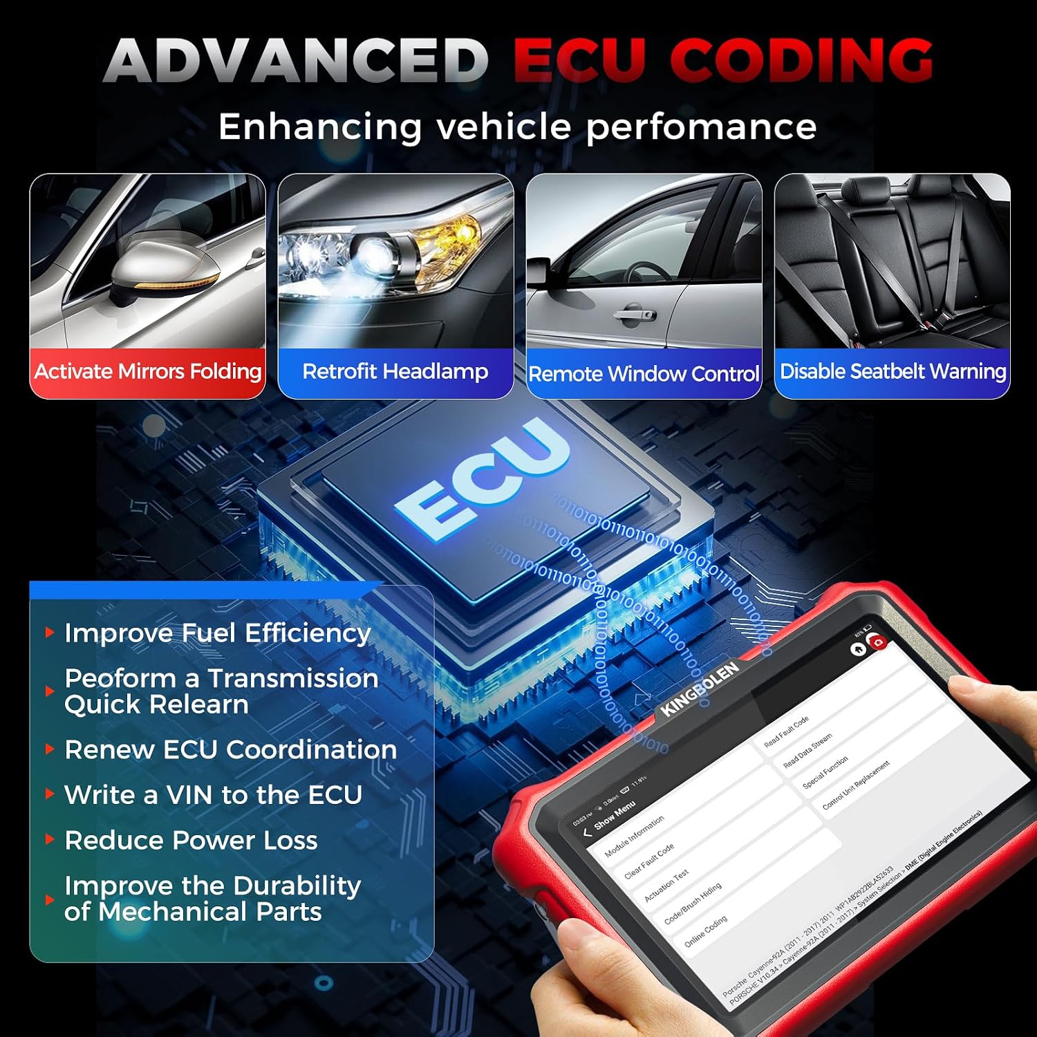 Thumbnail 3 de KINGBOLEN K8 PRO car diagnostic tool 42 resets