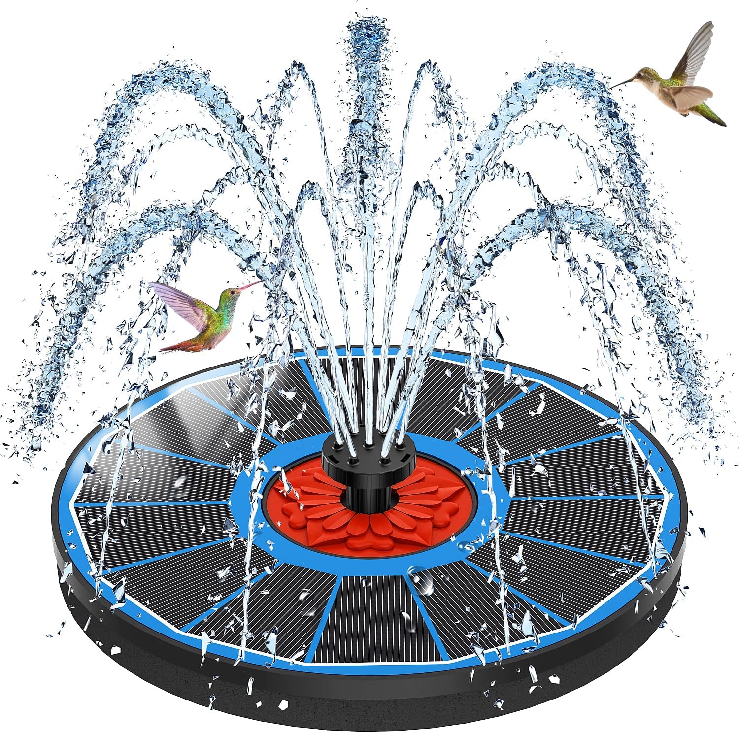 Thumbnail 6 de SZMP Solar Fountain Upgrade: 3.5W Solar Powered Bird Bath Fountain with 7-in-1 Nozzles