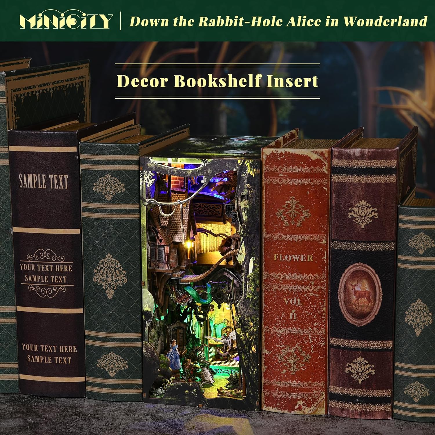Detalle 2 de MiniCity Book Nook Kit – Puppenhaus-Buchstütze