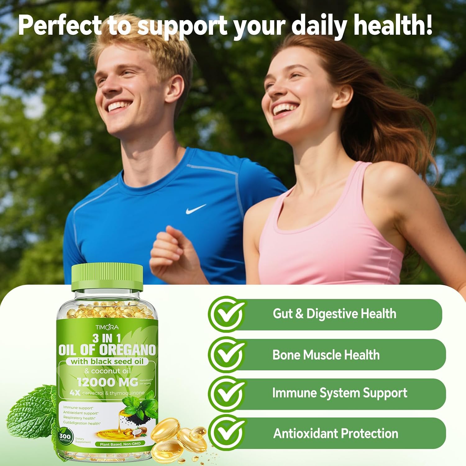 Detalle 2 de TIMORA Oregano Oil Softgels 40:1