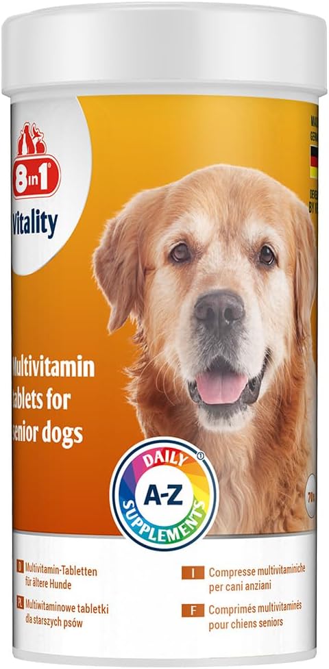 8in1 Multivitamin Tabletten Senior – Nahrungsergänzung für ältere Hunde (70 Tablets)