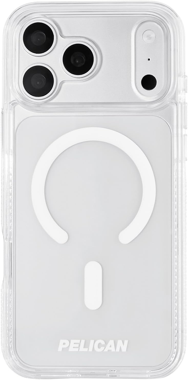 Detalle de Pelican Protector iPhone 18 Pro Max用ケース クリア・MagSafe対応・16フィート落下保護