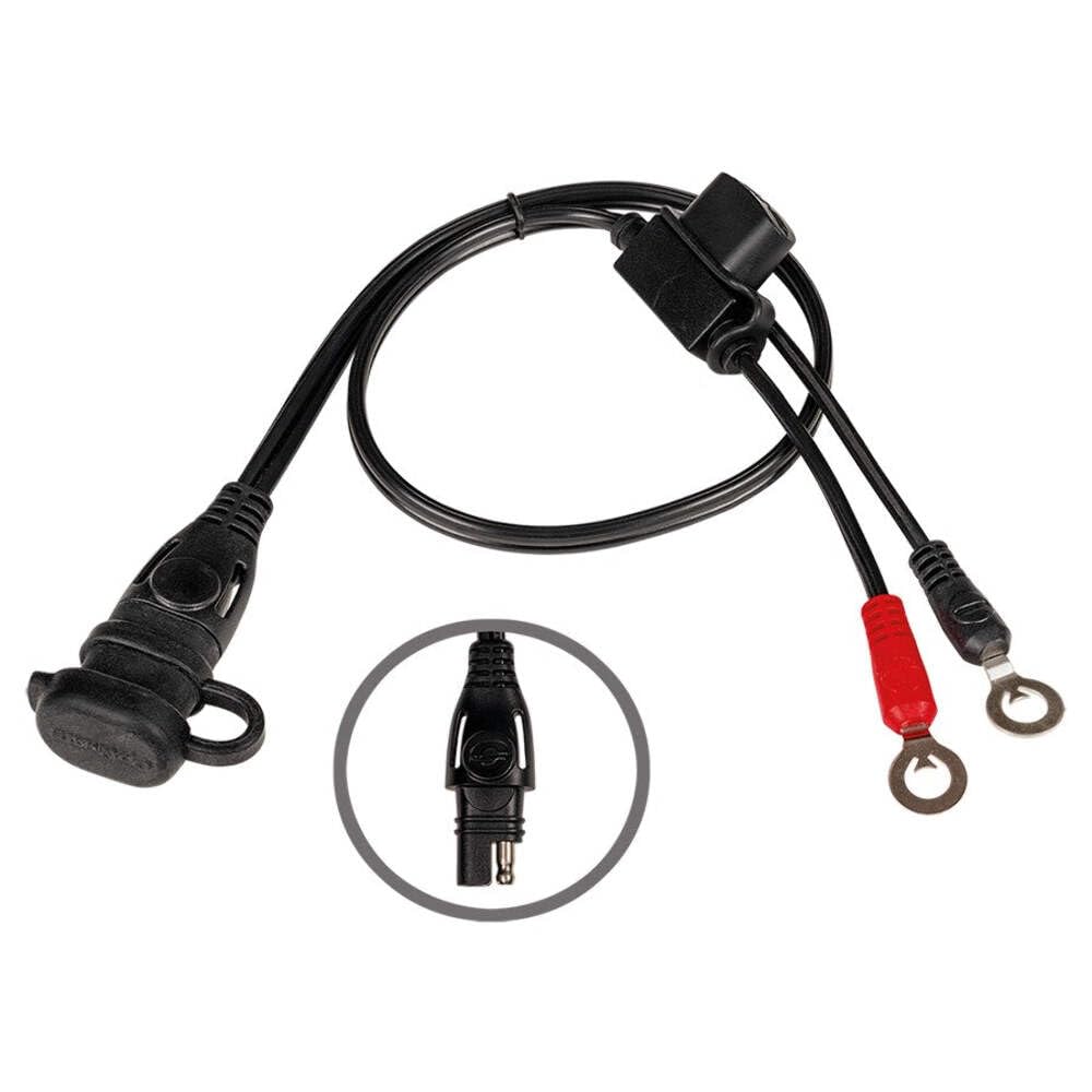 Detalle 2 de OptiMATE O-01 x 4 PACK – przewody akumulatorowe SAE, oczka M6/M8, bezpiecznik 15 A