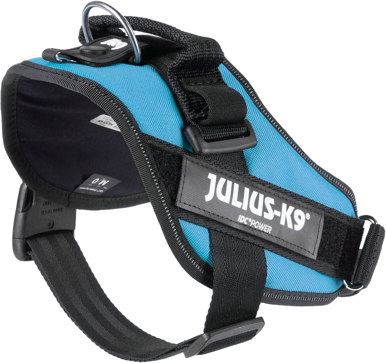 Detalle 2 de Julius-K9 IDC Powerharness (Size M/0) in Aquamarine – Practical, Everyday Dog Harness