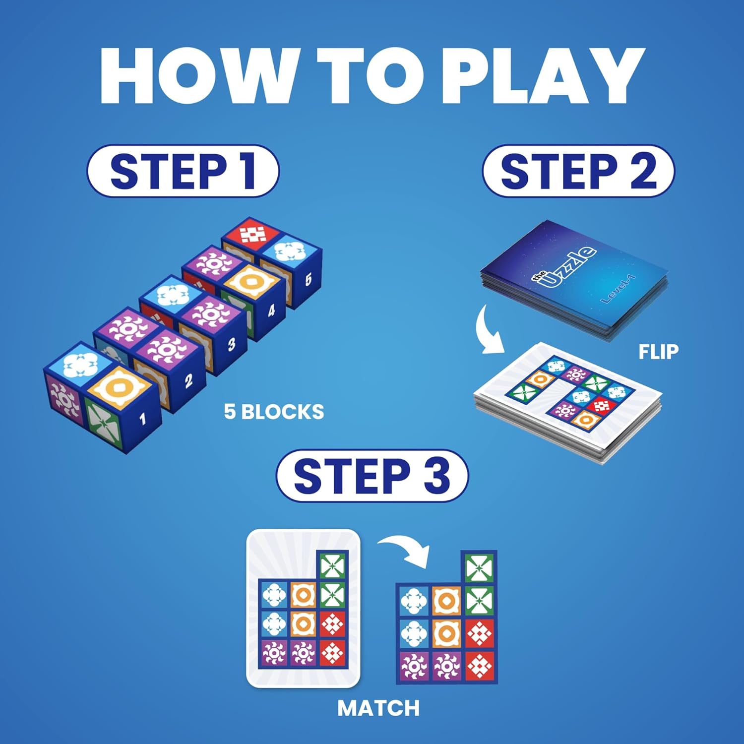 Detalle 2 de Uzzle 3.0 Board Game 100 Puzzles