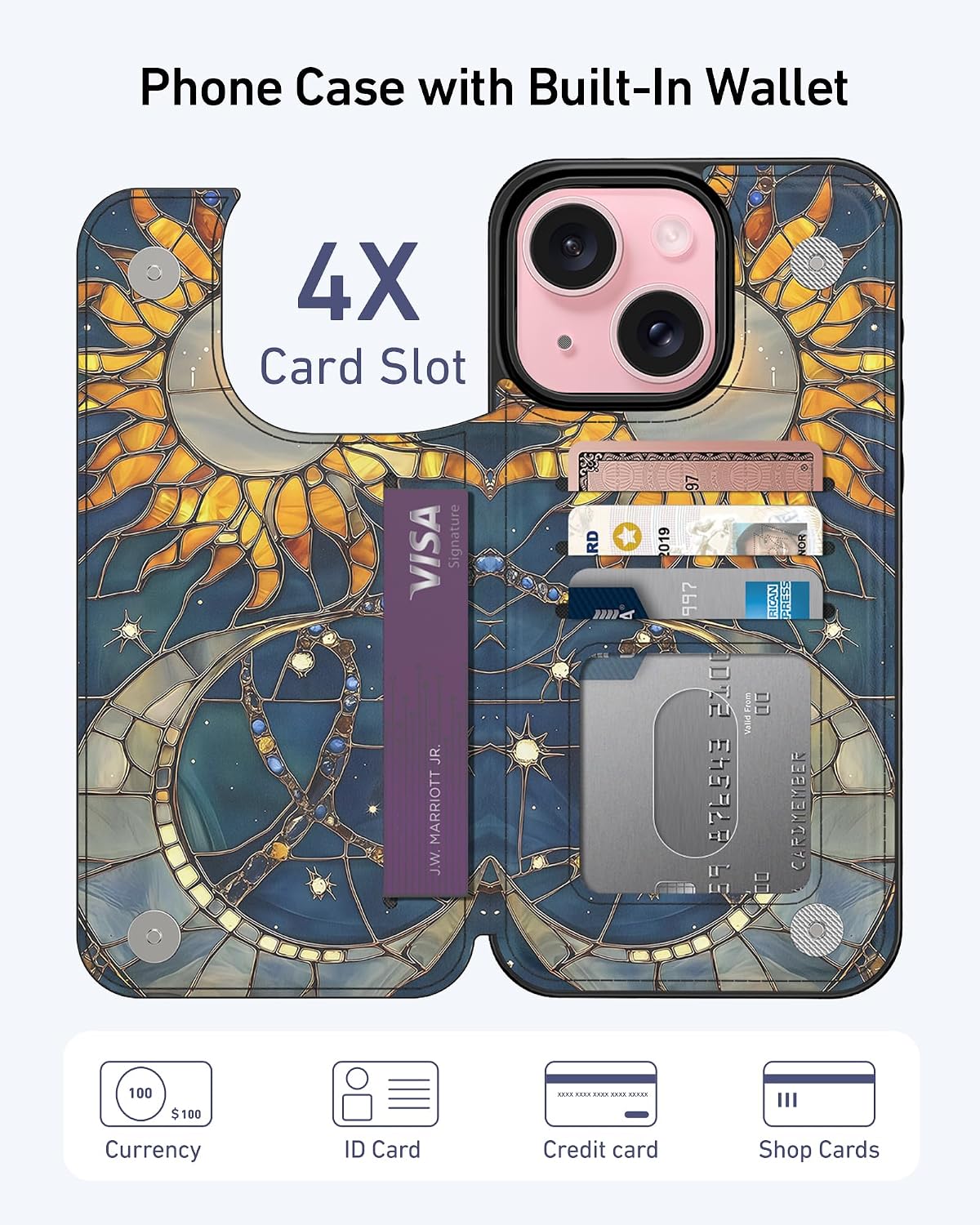 Detalle 2 de Goodon Wallet Case for iPhone 14 Plus