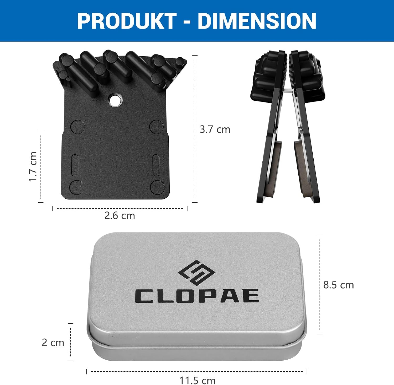Detalle de CLOPAE L05A pastillas freno resina para Shimano
