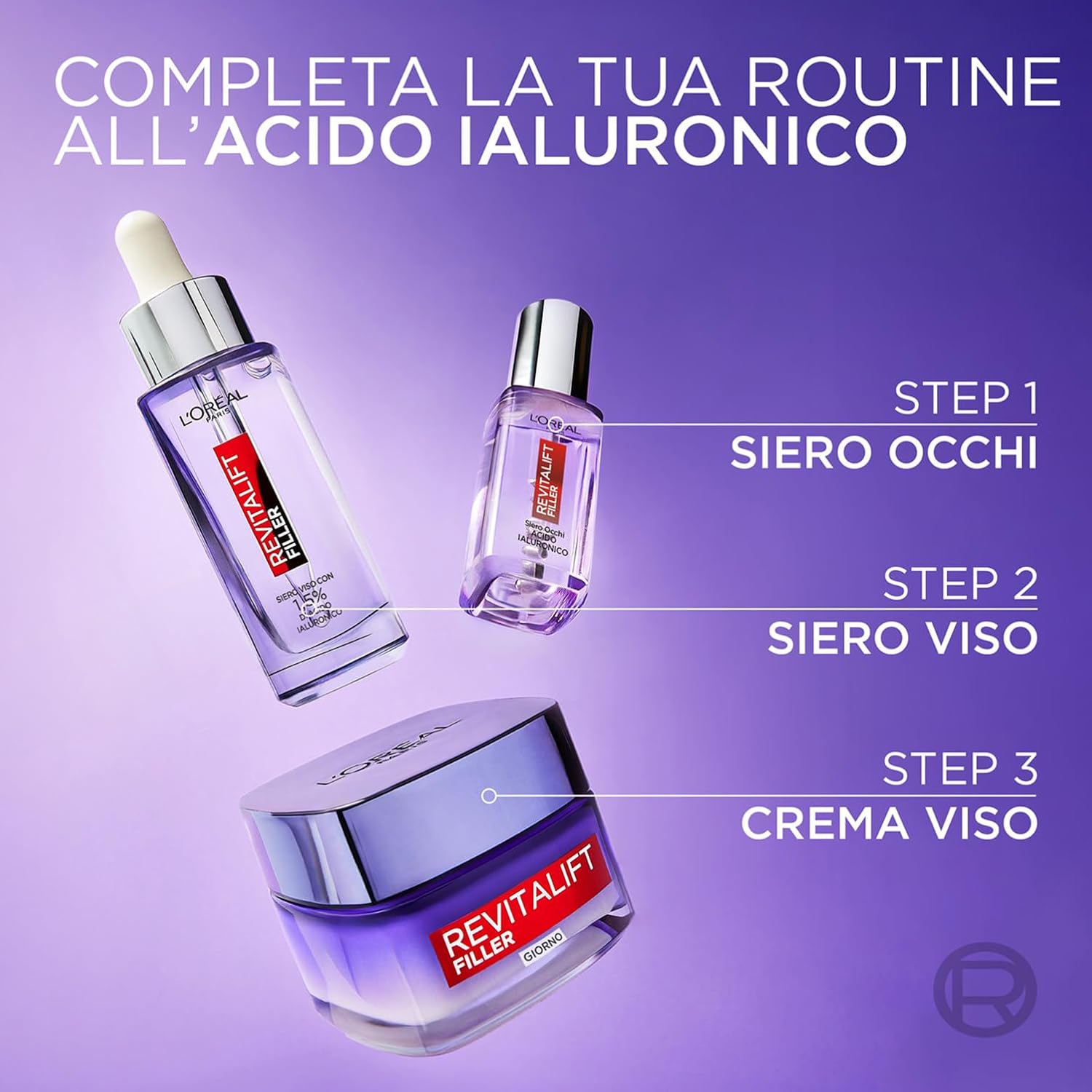 Detalle de L'Oréal Paris Revitalift Filler Crema Viso Giorno – Azione Anti-Rughe, Pelle Rimpolpata a Lungo, 50 ml